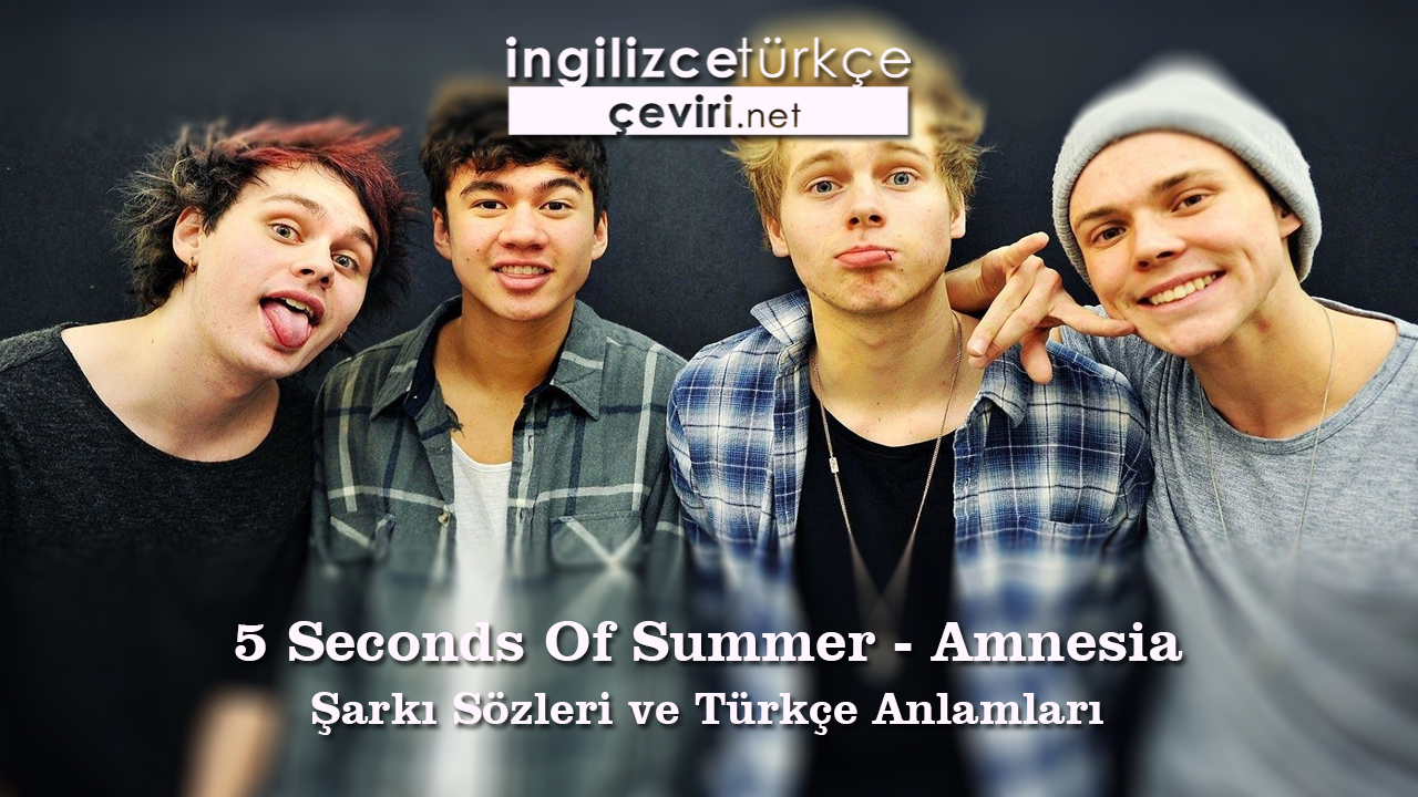 5 Seconds Of Summer - Amnesia Şarkı Sözleri ve Türkçe Anlamları