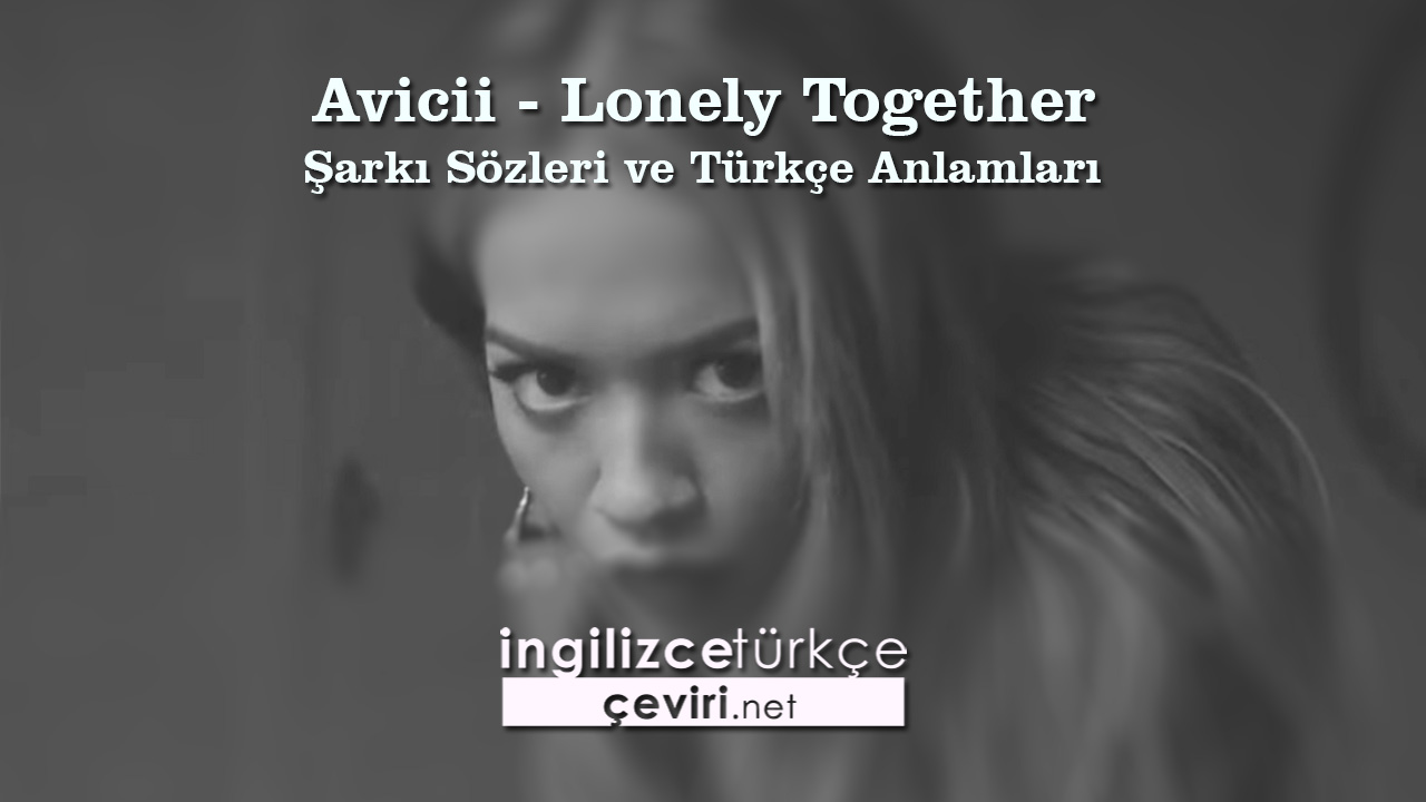 Avicii - Lonely Together Şarkı Sözleri ve Türkçe Anlamları