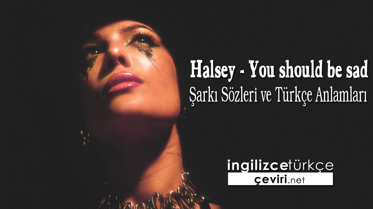 Halsey - You should be sad Şarkı Sözleri ve Türkçe Anlamları