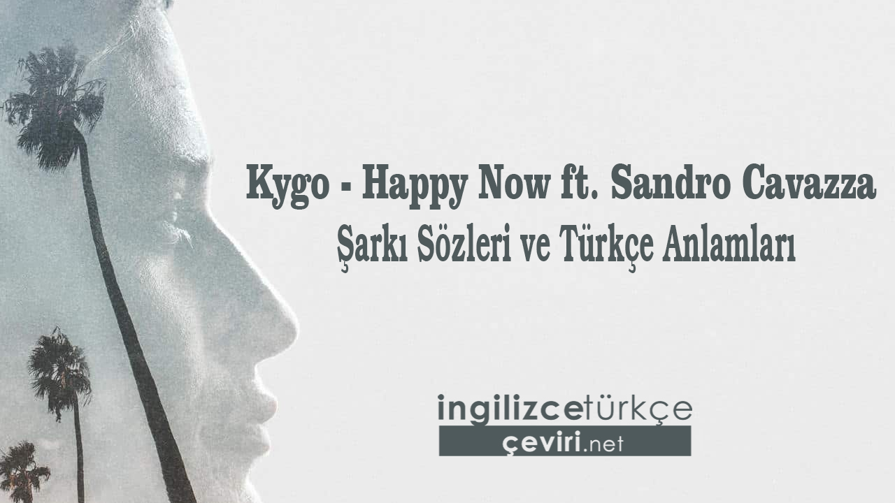 Kygo - Happy Now ft. Sandro Cavazza Şarkı Sözleri ve Türkçe Anlamları