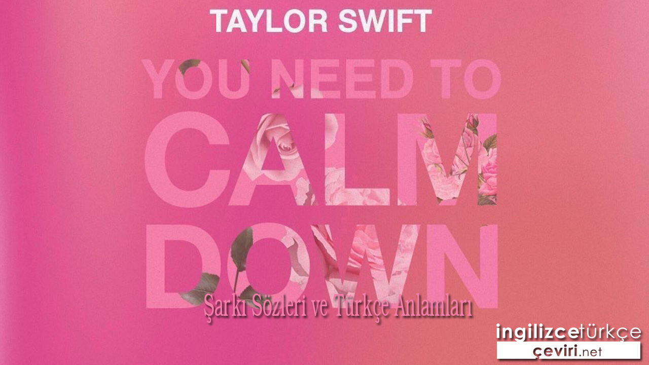 TAYLOR SWİFT - YOU NEED TO CALM DOWN ŞARKI SÖZLERİ VE TÜRKÇE ANLAMLARI